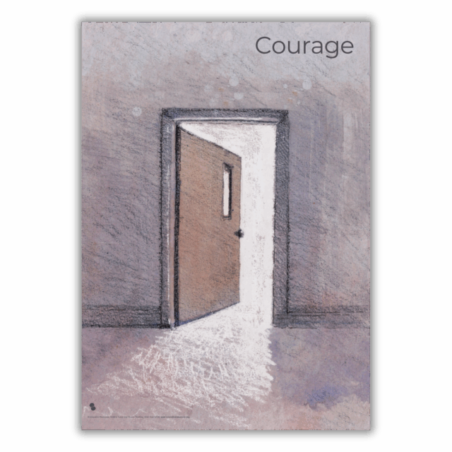 Teacher Wellbeing Cards poster- Courage