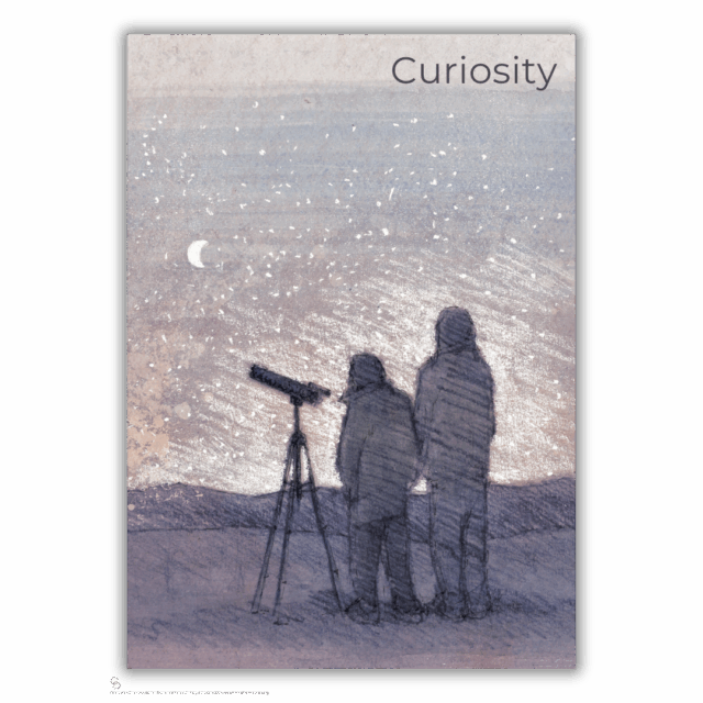 Teacher Wellbeing Cards poster- Curiosity